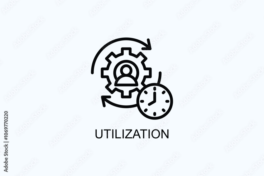 Utilization Vector Or Logo Sign Symbol Illustration Utilization Vector Or Logo Sign Symbol Illustration