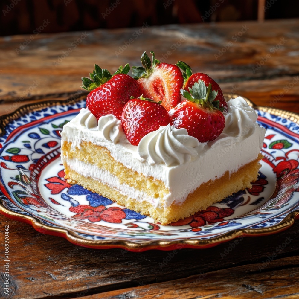 Moist Tres Leches Cake with Fresh Strawberries Moist Tres Leches Cake with Fresh Strawberries