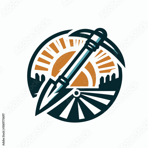 showel tool logo illustration