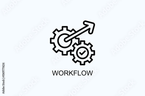 Workflow Vector  Or Logo Sign Symbol Illustration