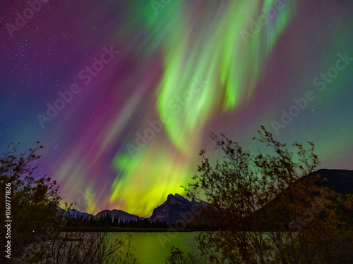 Vermilion Lakes Sunset Sunrise Banff National Park Northern Lights Aurora