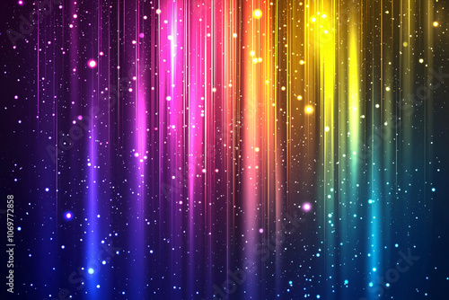 Vibrant abstract digital background with colorful lights 