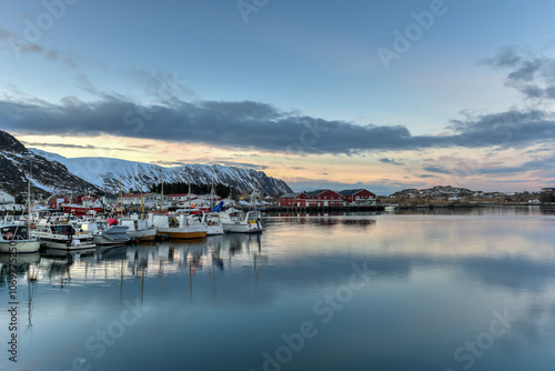 Obraz na płótnie Fredvang - Lofoten Islands, Norway w salonie