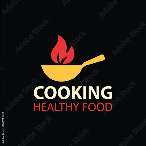 pan, fry, icon, cooking, cast, logo, culinary, saucepan, iron, vintage, top, oven, vector, business, design, food, kitchen, illustration, retro, template, restaurant, creative, graphic, silhouette, 