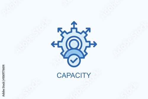 Capacity vector  or logo sign symbol illustration