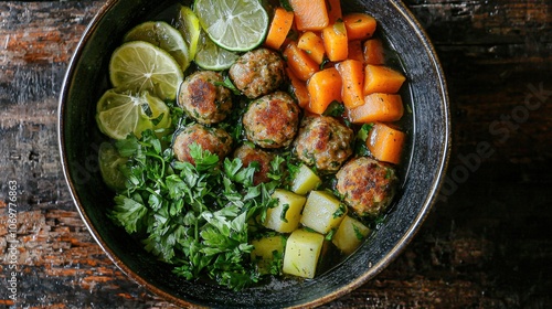 Savor delicious albondigas a hearty mexican meatball soup recipe photo