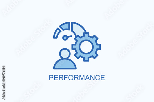 Performance vector  or logo sign symbol illustration