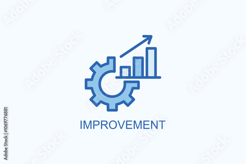 Improvement vector  or logo sign symbol illustration