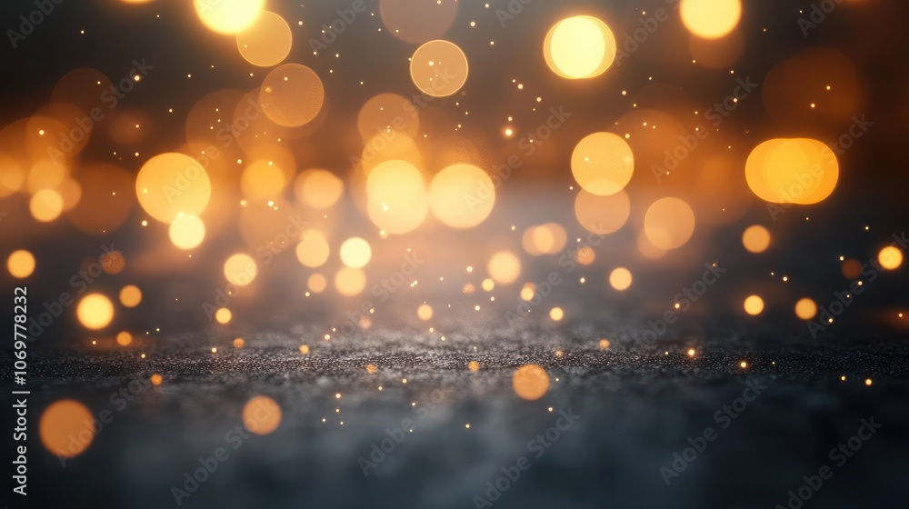 Abstract white bokeh lights effect on a gray background Abstract white bokeh lights effect on a gray background