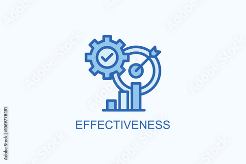 Effectiveness vector  or logo sign symbol illustration