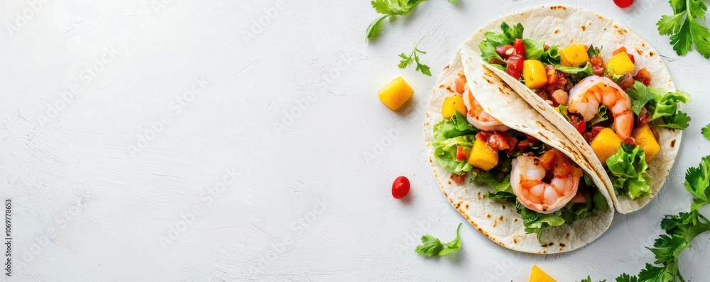 Enjoy grilled shrimp tacos with fresh mango salsa today Enjoy grilled shrimp tacos with fresh mango salsa today
