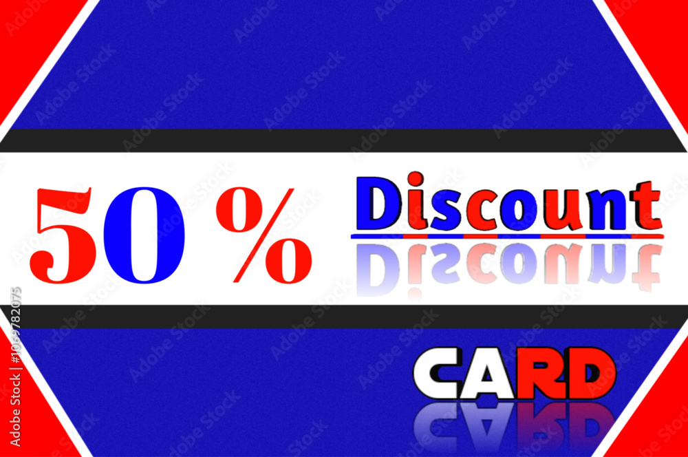 50% Discount card and discount shopping card, discount voucher 50% Discount card and discount shopping card, discount voucher