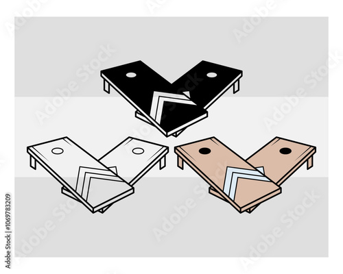 Cornhole SVG Silhouette Bundle, Cornhole Silhouette, Sports Svg, Cornhole Boards Svg, Bean Bag Board Svg, Cornhole Png, Corn hole Svg Images, Cut Files