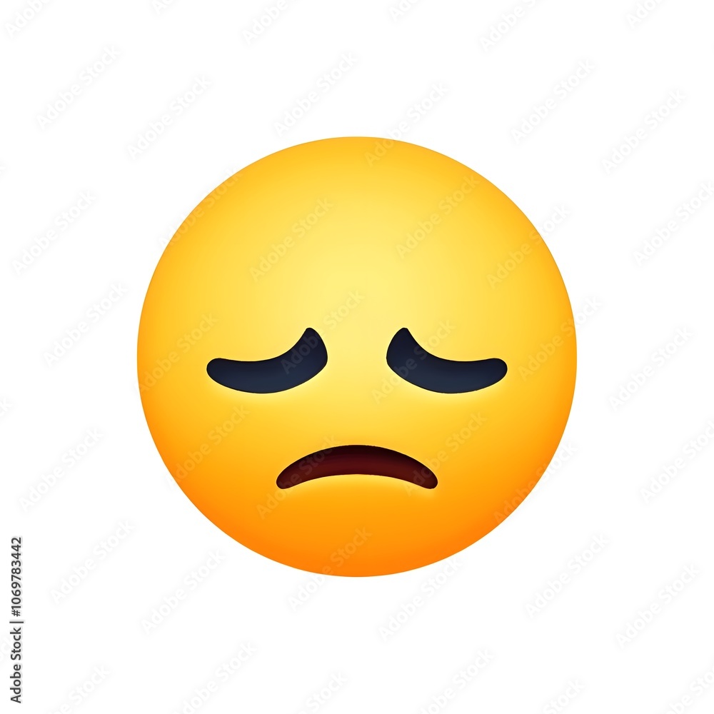 Fototapeta premium Sad Face Emoji 