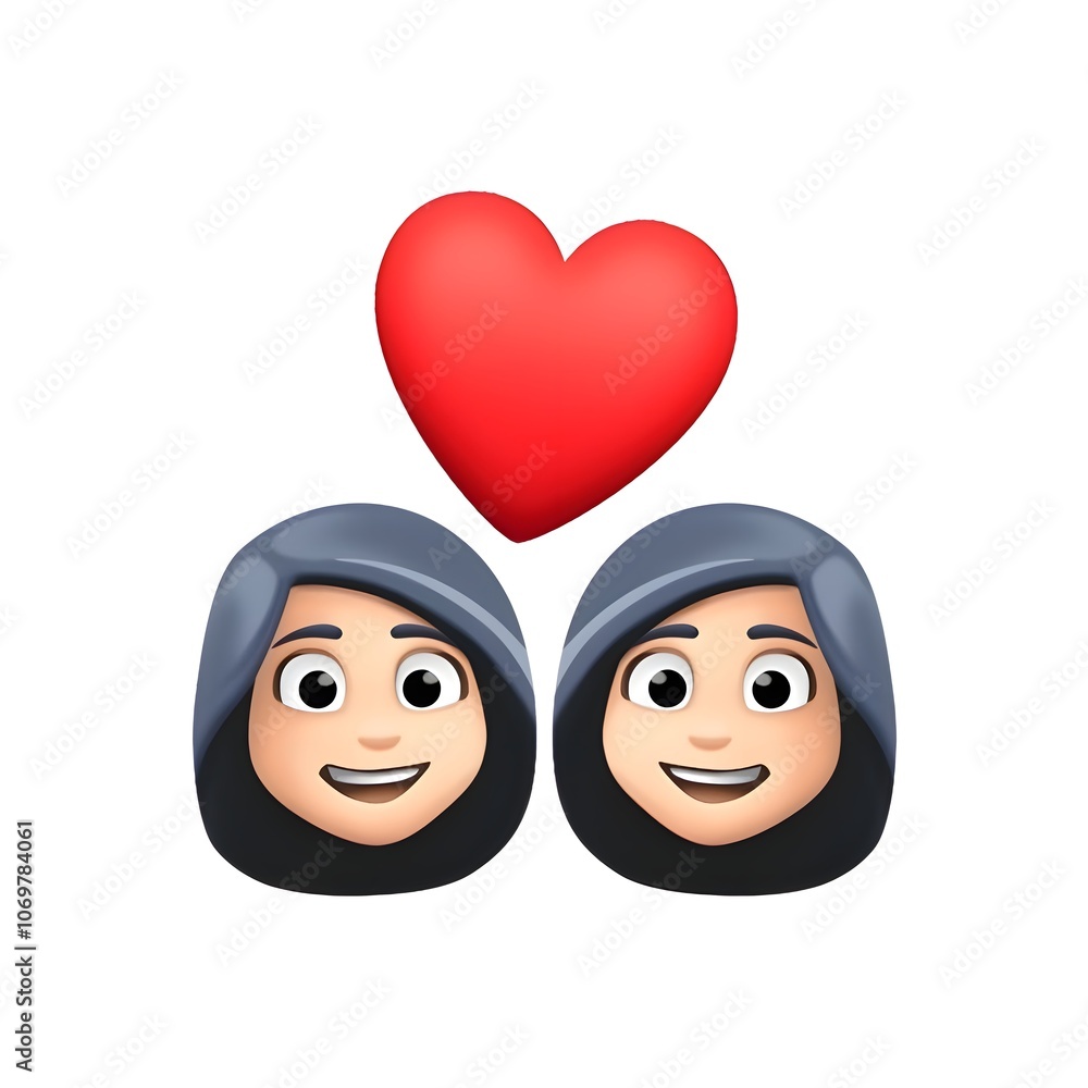 Couple with Heart Emoji
Couple with Heart Emoji