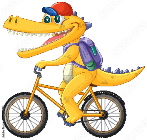 Crocodile Riding a Bicycle Adventure