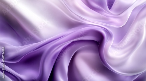 Pastel silk swirl in calming lilac and light purple - mockup template for product presentation.