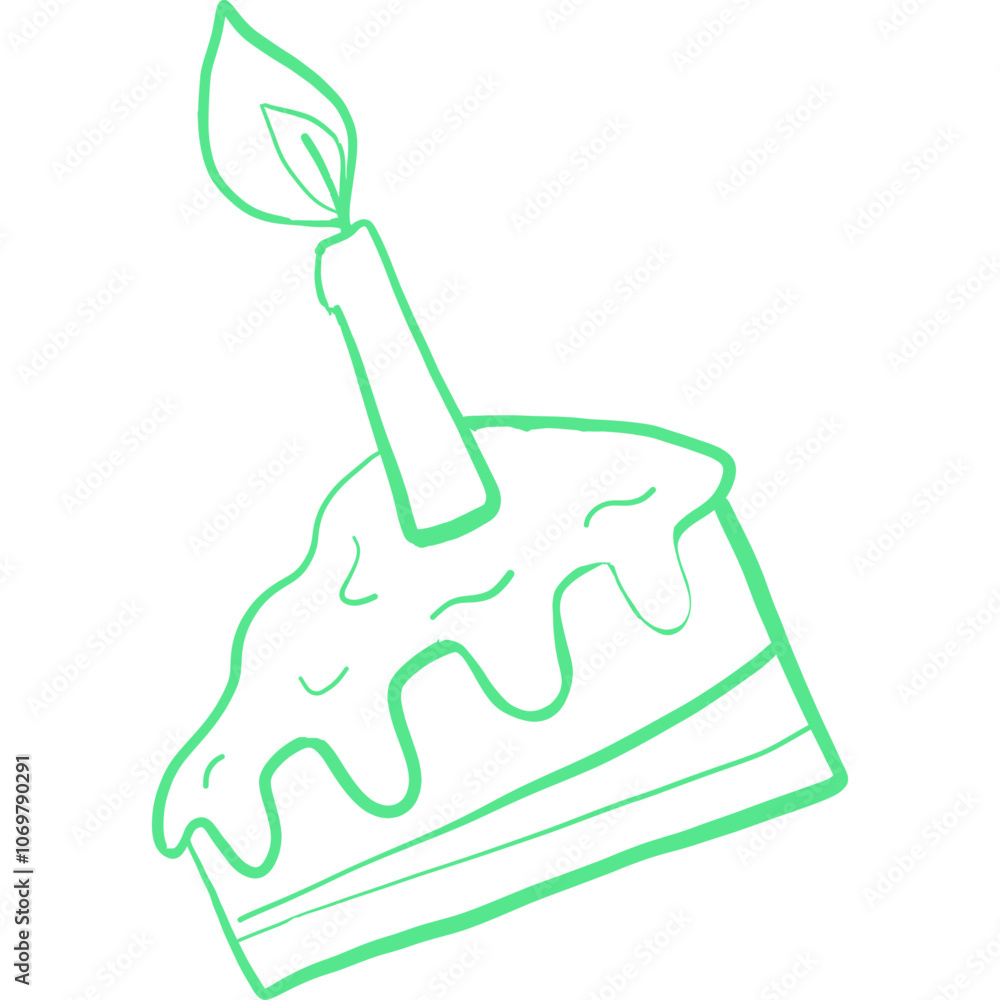 Happy birthday single vector icon Happy birthday single vector icon