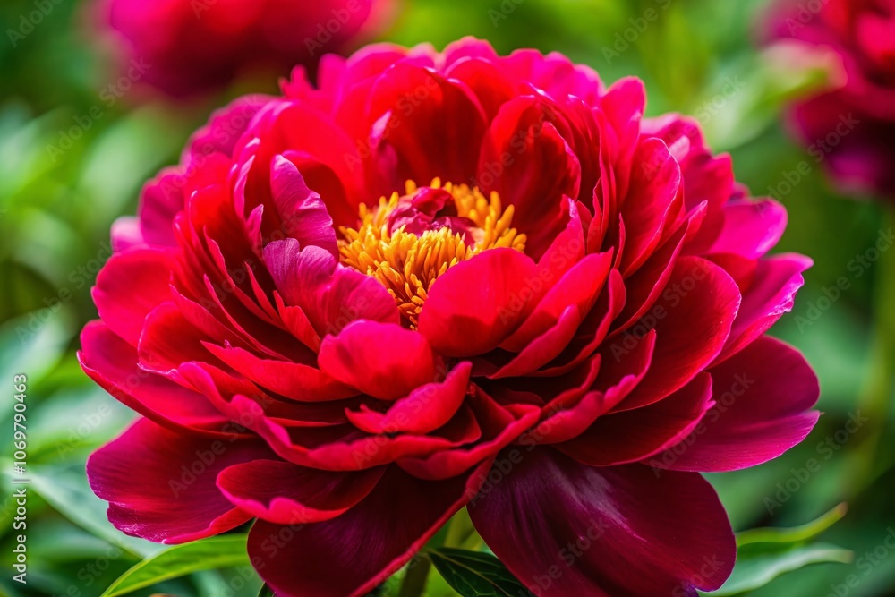 Stunning Close-Up of a Red Peony Flower Showcasing Its Intricate Petals and Vivid Coloration in Architectural Setting with Natural Light and Soft Background Blur for Floral Enthusiasts Stunning Close-Up of a Red Peony Flower Showcasing Its Intricate Petals and Vivid Coloration in Architectural Setting with Natural Light and Soft Background Blur for Floral Enthusiasts