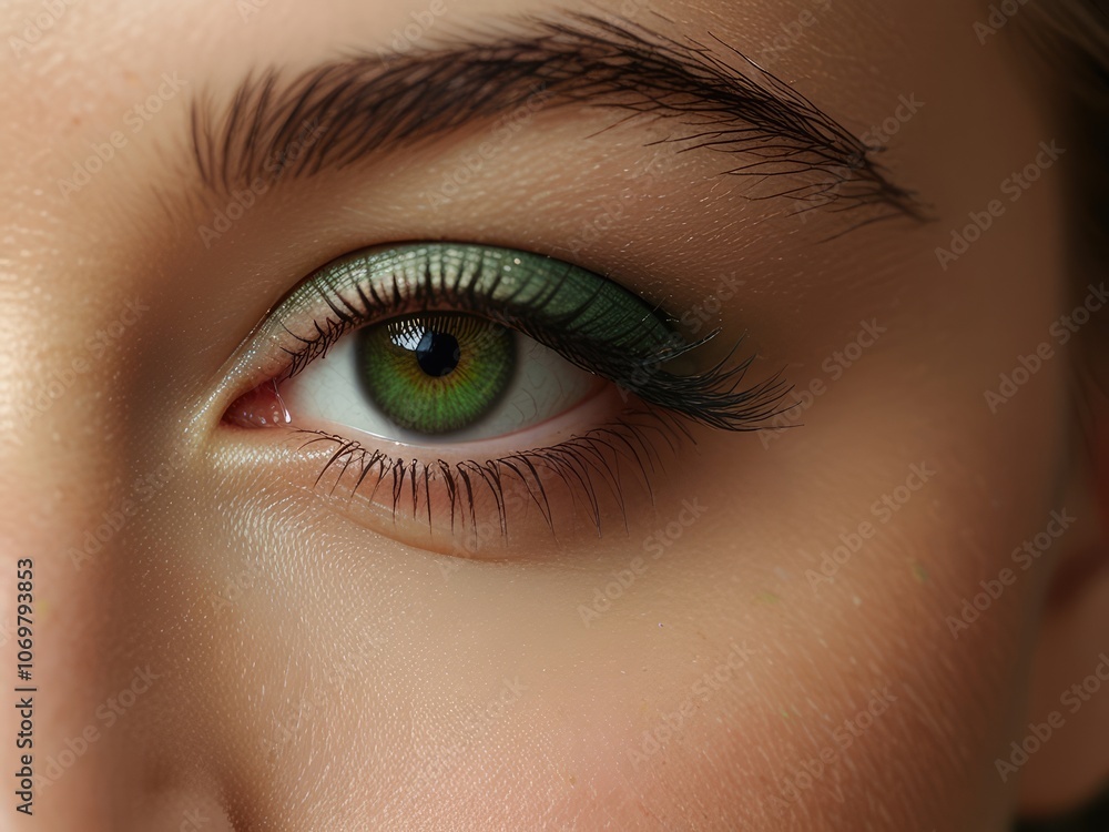 Fototapeta premium close up of a female eye