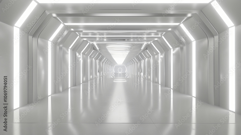 A futuristic corridor showcases sleek white walls and bright lighting, creating a clean and modern aesthetic that invites exploration and innovation for technology. A futuristic corridor showcases sleek white walls and bright lighting, creating a clean and modern aesthetic that invites exploration and innovation for technology.