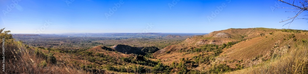 Panoramic View of Madagascar's Rolling Hills and Landscape Panoramic View of Madagascar's Rolling Hills and Landscape