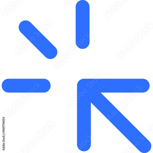 Free Download A Simple Blue Arrow Graphic Symbolizing Direction and Action, Suitable for Digital Interface Design, Observed in a Modern, Minimalistic Style - GFXLoad