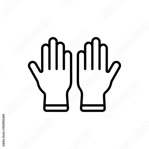 simple gloves icons, simple style design inspiration for any interface and purpose