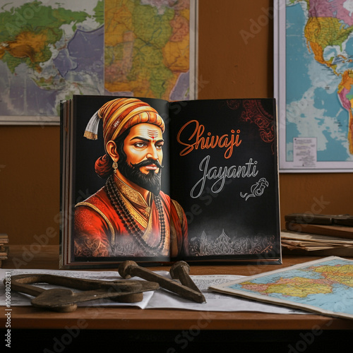 Painting of Chhatrapati Shi...