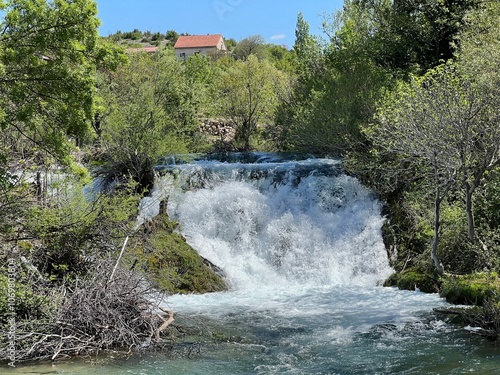 Berberov buk waterfall on the Zrmanja river, Muskovci (Velebit Nature Park, Croatia) - Slap Berberov buk na rijeci Zrmanji, Muškovci (Park prirode Velebit, Hrvatska) photo