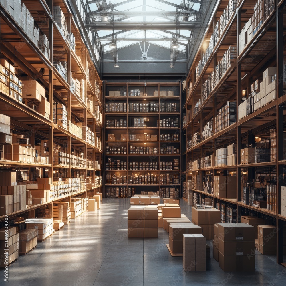 Modern Warehouse Interior Inventory Logistics Storage Distribution Center Modern Warehouse Interior Inventory Logistics Storage Distribution Center