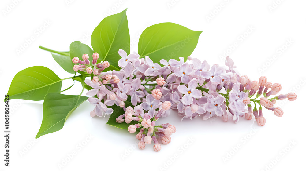 lilac branch isolated on white lilac branch isolated on white