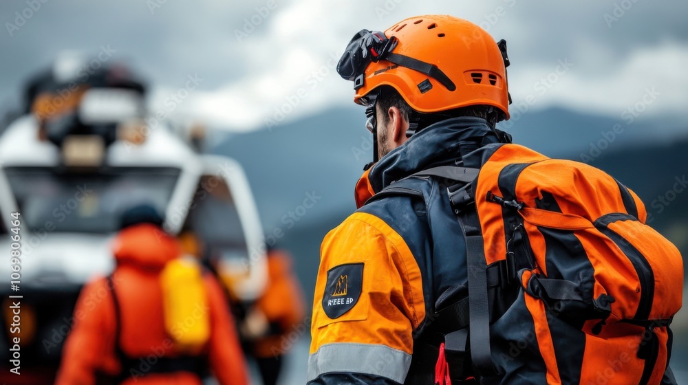 Emergency Response Team in Action for Rescue Operations Emergency Response Team in Action for Rescue Operations