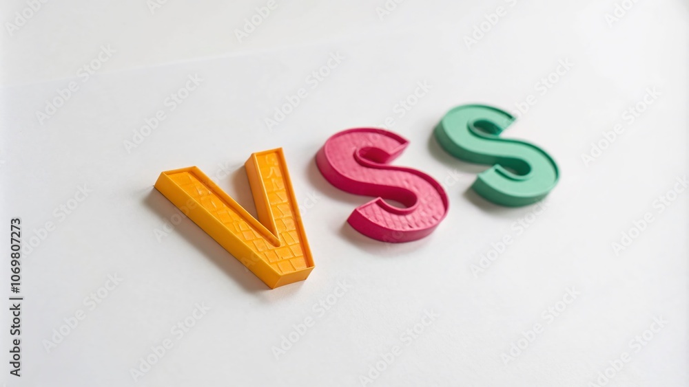 Naklejka premium Versus Logo Letters VS Vector Illustration for Product Photography – Isolated Design Perfect for Branding, Marketing, and Creative Projects with Modern Aesthetic Appeal