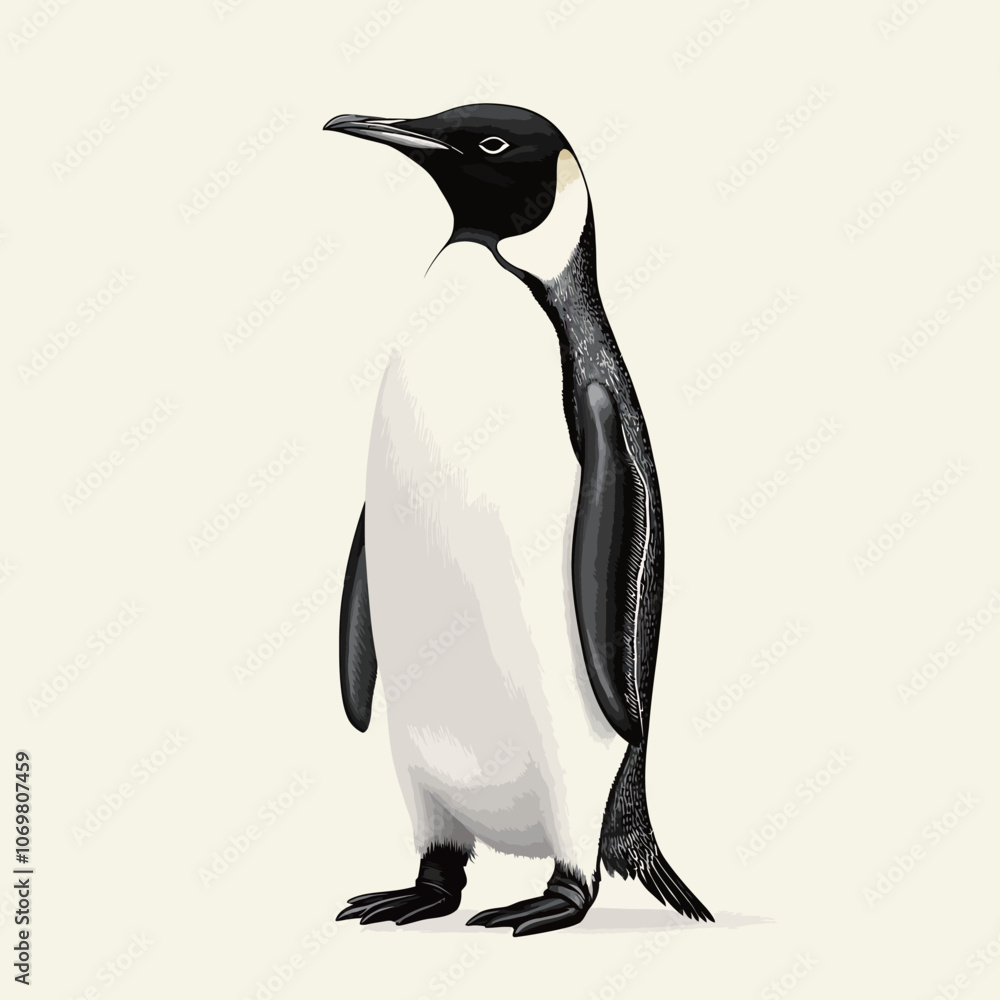 Naklejka premium penguin isolated on white background. 3d render. illustration 