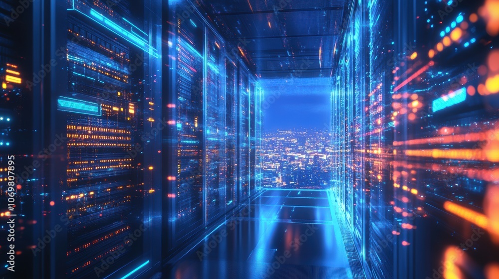 Data Center Corridor. Data Center Corridor.