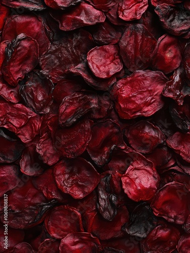 Close-Up of Dried Cranberries. dried cranberry texture.