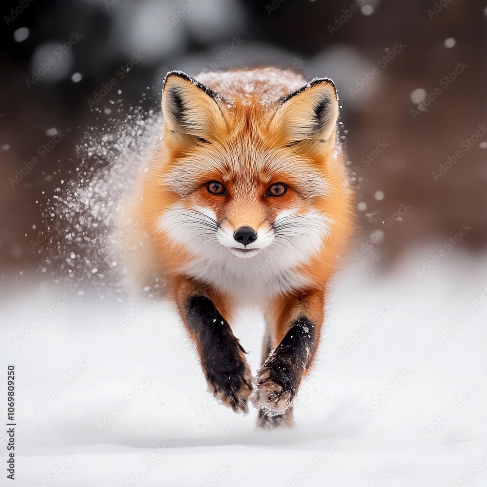 Fototapeta premium a beautiful fox best photography eal photo.generative ai