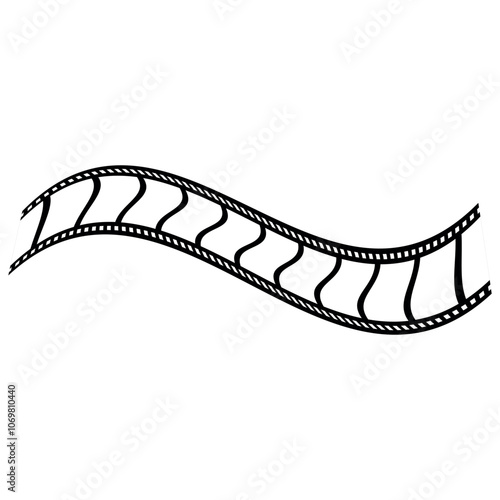 film strip vector. movies film background with flim roll. 3d flim roll. Film strip vector image