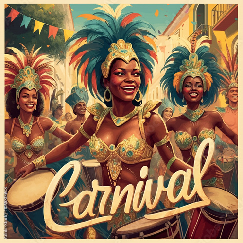 A Carnival performer in a f...