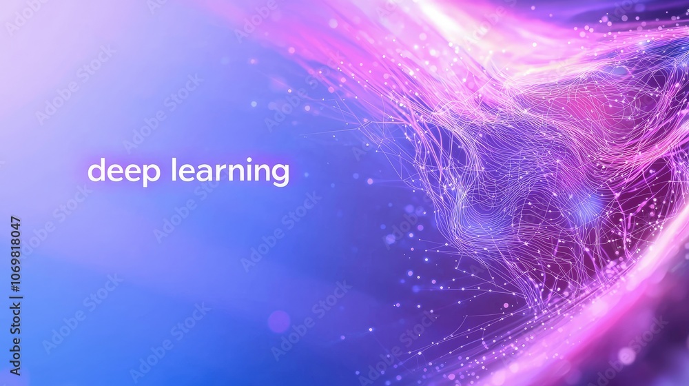 Abstract Background Illustrating the Concept of Deep Learning Technology Abstract Background Illustrating the Concept of Deep Learning Technology