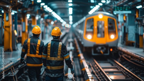 Teamwork at the Train Station: A Glimpse of Urban Life