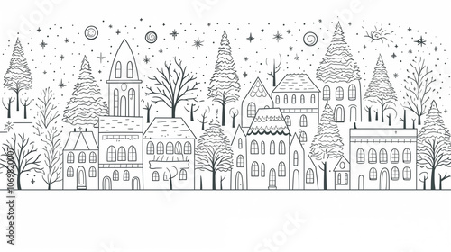 Christmas Holiday Coloring Page for Creative Fun  for children to color