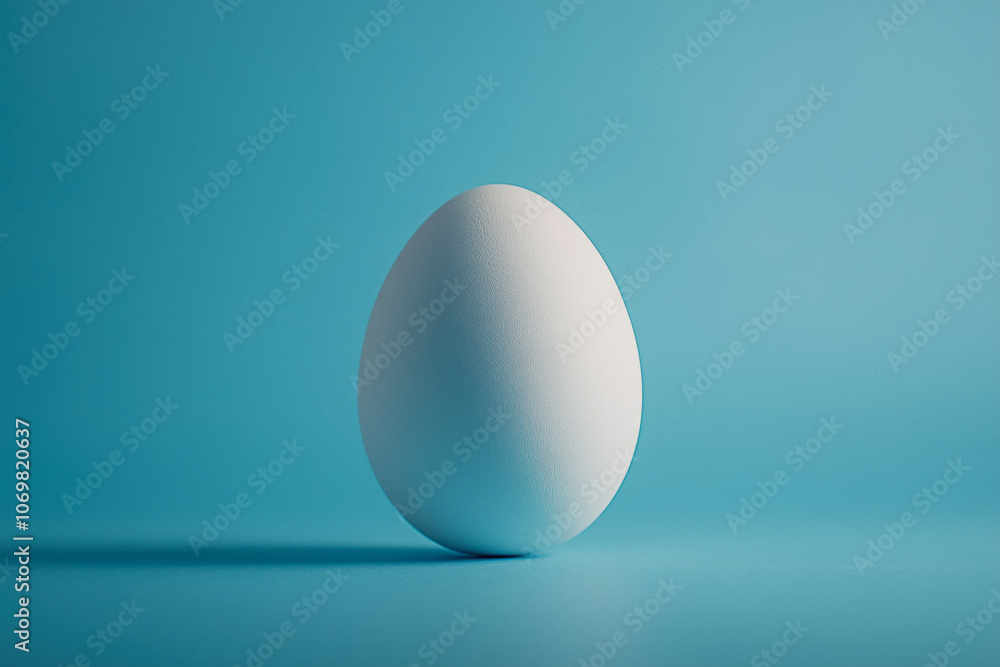 duck egg is sitting on a blue surface duck egg is sitting on a blue surface