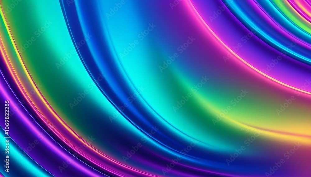 Vibrant colorful abstract gradient pattern with iridescent waves Vibrant colorful abstract gradient pattern with iridescent waves