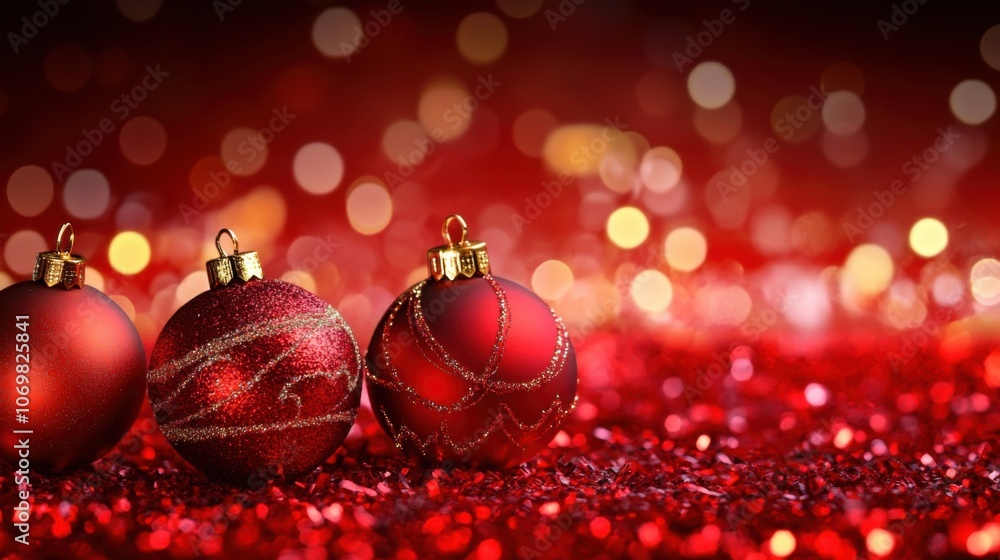 Red shiny Christmas background Red shiny Christmas background