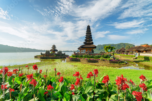 Ulun Danu Beratan (Pura Bratan) in Bali, Indonesia photo