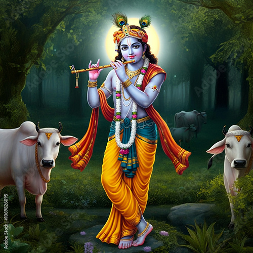 Peaceful depiction of Lord ...