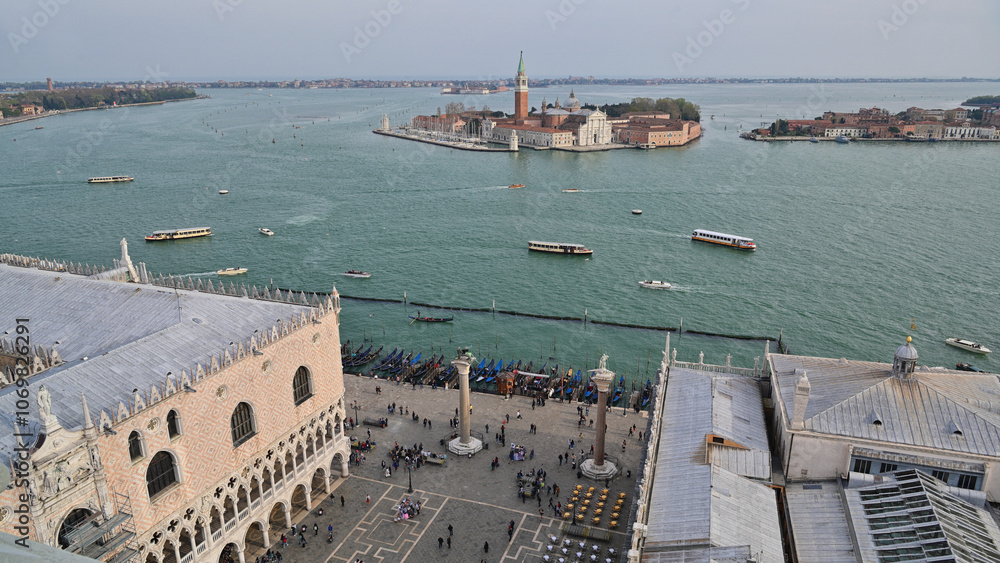 Venedig - Blick vom Campanile auf die Piazza San Marco