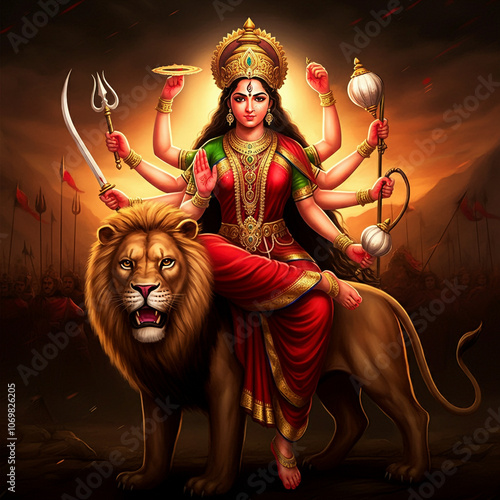 Fierce depiction of Goddess...